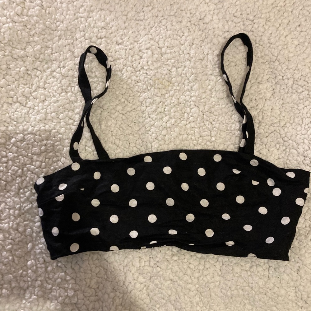Privacy Please Polka Dot Bra Top Size XXS